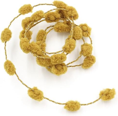 Yalulu 20 Meters Mini Pom Poms Trim, Iron Wire Tiny Pom Pom Ball Fringe Trim DIY Craft Sewing Accessory Decorating Tape (White) in Saudi Arabia