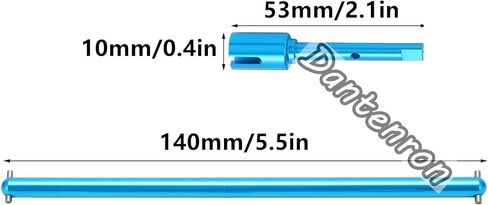 RC Aluminum Alloy TT-02 Upgrade Parts Main Center Drive Shaft Propeller Shaft and Joint Cup Kits for Tamiya TT02 1/10 On Road Touring Rally Racing Car (Red) in Saudi Arabia