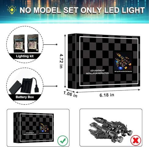 LED Light Kit for Lego 10334 Retro Radio Set, Compatible with Lego 10334Building Blocks Model(Not Include Blocks Set) in Kuwait