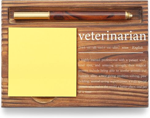 Veterinarian Appreciation Gifts for Vet Sticky Note Holder, Thank You Gift Veterinary Graduation Week Gifts Self-Stick Note Pad Holders for Animal Doctor TZP72 in Kuwait