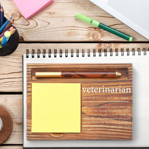 Veterinarian Appreciation Gifts for Vet Sticky Note Holder, Thank You Gift Veterinary Graduation Week Gifts Self-Stick Note Pad Holders for Animal Doctor TZP72 in Kuwait
