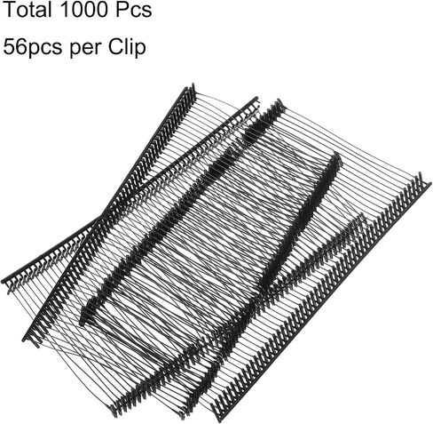 uxcell 1000pcs Standard Tagging Gun Fasteners 50mm Tagging Barbs Pins PP Plastic Tag for Price Tagging Gun, Clothing Tags Gun Attachments for Clothes Bag Fabric, Black in Saudi Arabia