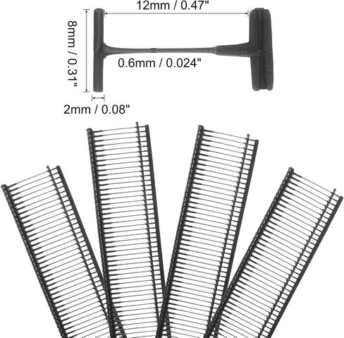 uxcell 1000pcs Standard Tagging Gun Fasteners 50mm Tagging Barbs Pins PP Plastic Tag for Price Tagging Gun, Clothing Tags Gun Attachments for Clothes Bag Fabric, Black in Saudi Arabia