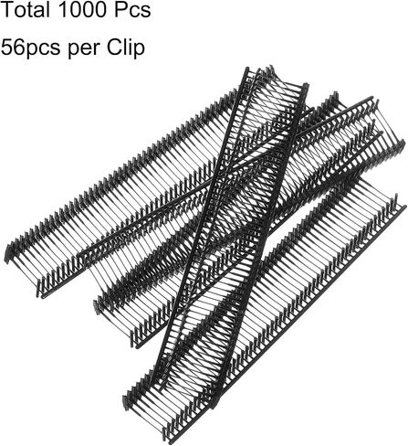 uxcell 1000pcs Standard Tagging Gun Fasteners 50mm Tagging Barbs Pins PP Plastic Tag for Price Tagging Gun, Clothing Tags Gun Attachments for Clothes Bag Fabric, Black in Saudi Arabia
