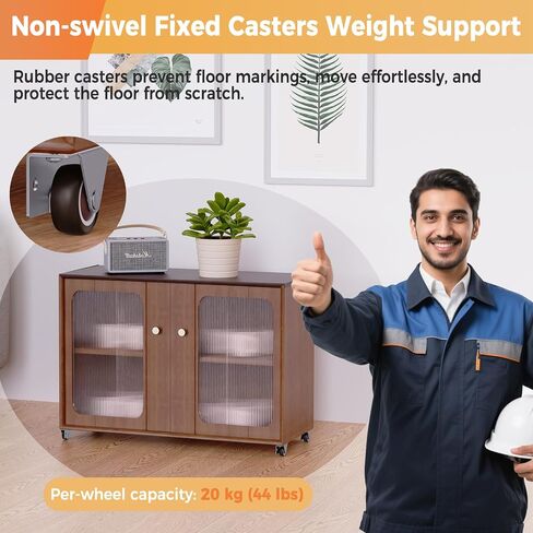 عجلات Mini Caster ، جانب صغير أو صفيحة عجلات للأثاث الخشبي ، سلة التخزين المخبأة ، درج - أسطوانة ثابتة في مشروع DIY (1.25 بوصة ، 8) in Kuwait