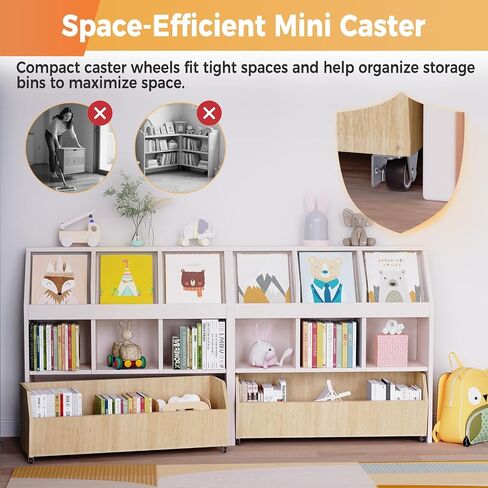 عجلات Mini Caster ، جانب صغير أو صفيحة عجلات للأثاث الخشبي ، سلة التخزين المخبأة ، درج - أسطوانة ثابتة في مشروع DIY (1.25 بوصة ، 8) in Kuwait