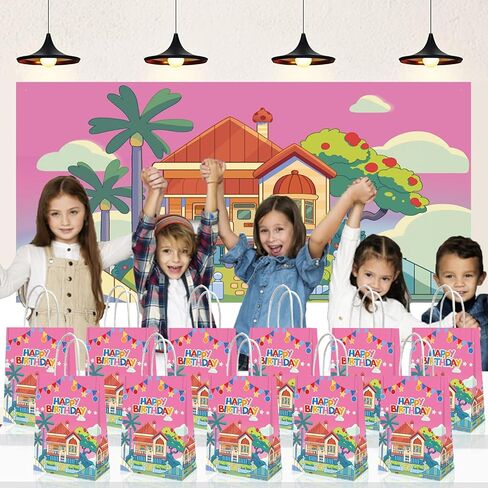 20 PCS Blue Dog Birthday Supplies ، حقائب هدايا زخارف الأطفال ، حقائب حفلة عيد ميلاد الأولاد والفتيات. in Kuwait