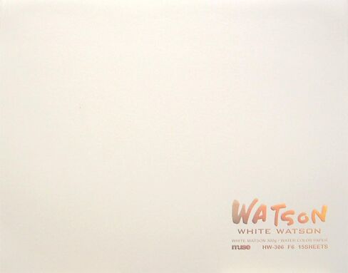 Muse HW-304 F4 Watercolor Paper, White Watson Blocks, F4, 10.6 oz (300 g), White, Pack of 15 in Saudi Arabia