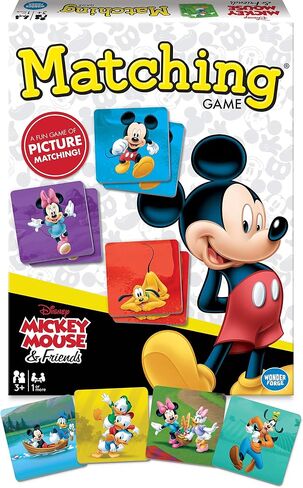 Wonder Forge Mickey Mouse Matching Game | Build Focus and Memory with Classic Disney Characters | Fun and Engaging Activity for Kids Ages 3+ in Saudi Arabia