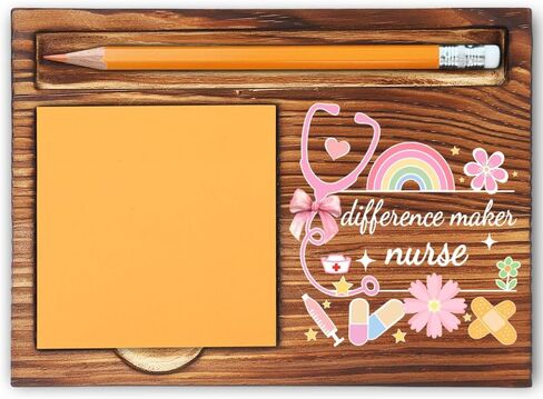 Thank You Appreciation Gifts for School Nurse, Nurse Graduation Gifts for Women Sister, School Nurse Office Decor for Work, Nurses Week Gifts Office Home Self-Stick Note Pad Holders-LBB17 in Kuwait