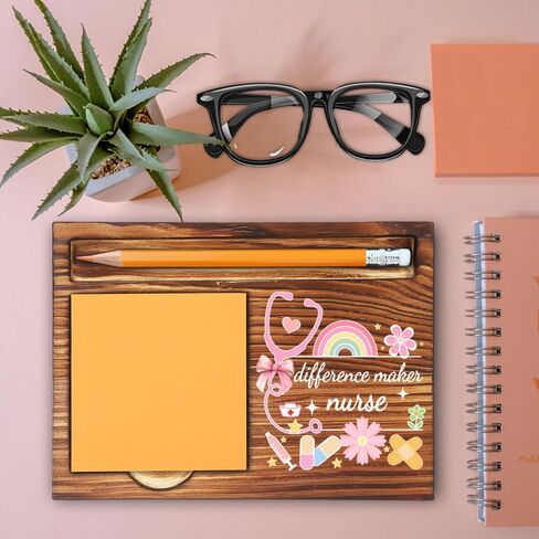 Thank You Appreciation Gifts for School Nurse, Nurse Graduation Gifts for Women Sister, School Nurse Office Decor for Work, Nurses Week Gifts Office Home Self-Stick Note Pad Holders-LBB17 in Kuwait