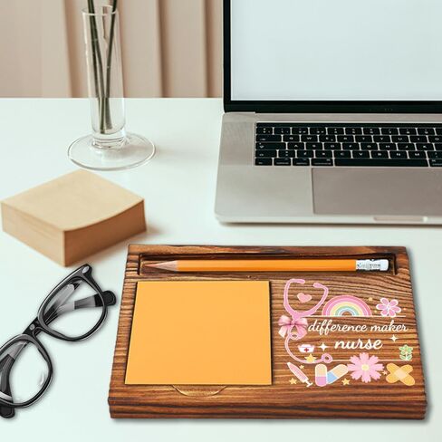 Thank You Appreciation Gifts for School Nurse, Nurse Graduation Gifts for Women Sister, School Nurse Office Decor for Work, Nurses Week Gifts Office Home Self-Stick Note Pad Holders-LBB17 in Kuwait