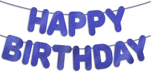 Pre-Strung Happy Birthday Banner Hot Pink Glitter Banner, Birthday Party Decorations & Decor Happy Birthday Backdrop/Sign in Saudi Arabia