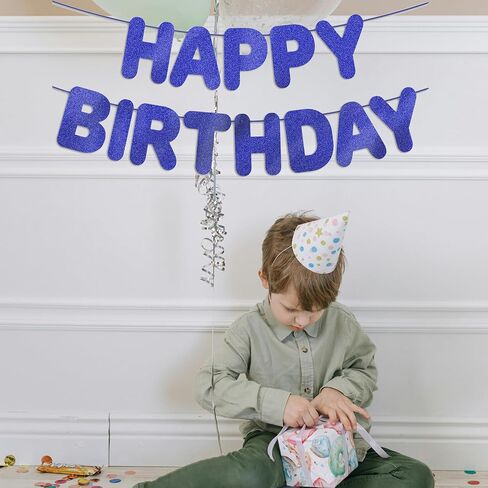 Pre-Strung Happy Birthday Banner Hot Pink Glitter Banner, Birthday Party Decorations & Decor Happy Birthday Backdrop/Sign in Saudi Arabia