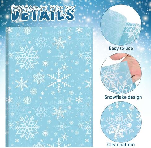Bolsome 100 Sheets Christmas Tissue Paper for Gift Bags Navy Blue Snowflake Printed Tissue Paper for Gift Wrapping for Winter Wonderland Party Xmas Holidays Craft Supplies in Saudi Arabia
