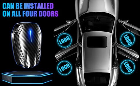 2PCS Car Door Light Projector ， Car Door Projector Rechargeable HD Car Welcome Courtesy Ghost Shadow Lamp Fit for Cars (for DO-D-GE) in Saudi Arabia