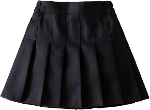 TTYAOVO Girl Skort Mini Flare Plain Pleated Skater Skirt Shool Uniform in Kuwait