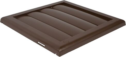 غطاء فتحة عادم مربعة الشكل مقاس 4 بوصات باللون الأسود - غطاء فتحة تهوية لقناة المجفف - غطاء فتحة تهوية مع مصاريع - شبكة هواء بلاستيكية أحادية الاتجاه - فتحات لولبية مخفية in Kuwait