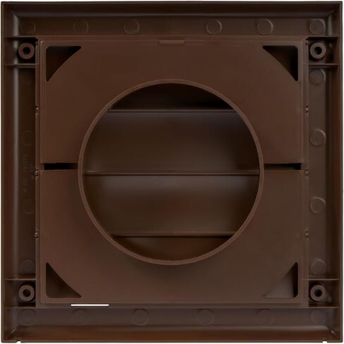 غطاء فتحة عادم مربعة الشكل مقاس 4 بوصات باللون الأسود - غطاء فتحة تهوية لقناة المجفف - غطاء فتحة تهوية مع مصاريع - شبكة هواء بلاستيكية أحادية الاتجاه - فتحات لولبية مخفية in Kuwait