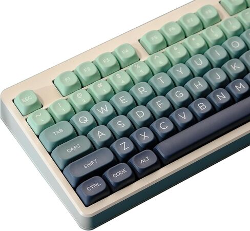 PBT Keycaps, 126 Keys Customized Keycaps, Cute Dye Sublimation Theme Keycap Set MOA Profile Keycaps for ANSI Layout Cherry Gateron MX Switch Mechanical Keyboard in Saudi Arabia