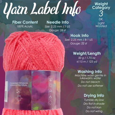Jubileeyarn Amigurumi حدد الغزل - الاكريليك الطفل - ظلال البني - 4 skeins in Kuwait