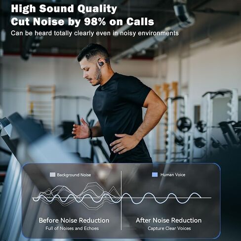 Bluetooth Headset with Microphone,V5.1,Noise Canceling Wireless On Ear Headphones, Bluetooth Headphones with Mic, Phone Headset Mute Button for Laptop, Skype, Call Centers, Office, Trucker in Saudi Arabia
