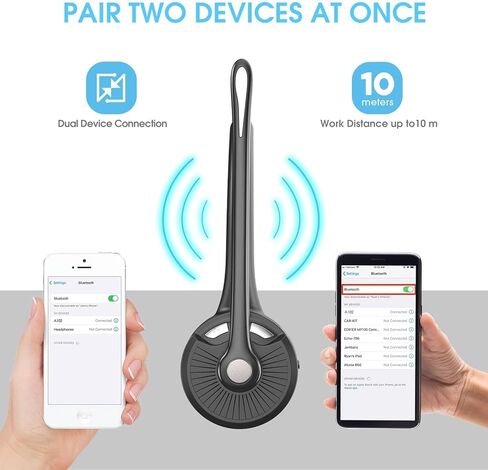 Bluetooth Headset with Microphone,V5.1,Noise Canceling Wireless On Ear Headphones, Bluetooth Headphones with Mic, Phone Headset Mute Button for Laptop, Skype, Call Centers, Office, Trucker in Saudi Arabia