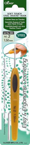 Clover Soft Touch Steel Crochet Hooks, No. 14/0.50mm (1027) in Kuwait