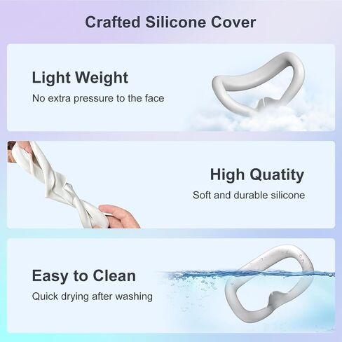 Silicone Shell Protector Cover for Meta Quest 3S, Durable & Protective VR Shell Cover Compitable with Meta Quest 3S Accessories- Detachable for Cleaning, Comfortable to The Touch（Black） in Saudi Arabia