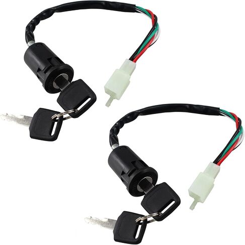 4 Pin Ignition Key Switch 4 Wire for Chinese Made 50cc 70cc 90cc 110cc 125cc Quad ATV Dirt Bike Pocket Bike 4 Wheels Parts 1 Pcs in Kuwait