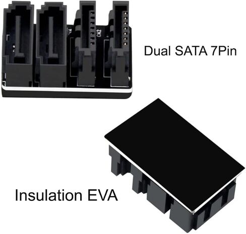 xiwai Single SATA 7Pin Female to 7Pin Male Angled Adapter 360 Degree for SSD HDD Mainboard Desktops Motherboard in Saudi Arabia