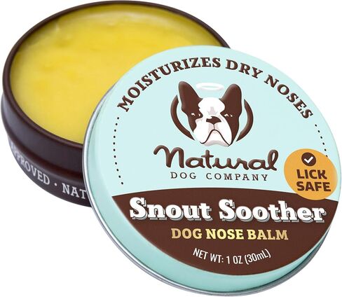 شركة Natural Dog Company Snout Balm (1 أوقية) للأنوف الجافة والمتصدعات ، كلها طبيعية ، تلعق ، بلسم الأنف المهدئ مع الزبدة المرطبة ، كلاب حماية الأنف الشتوية in Kuwait
