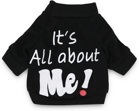 DroolingDog Summer Dog Tee Shirt - Funny T Shirt for Small Dogs & Puppies, Large, Black in Saudi Arabia
