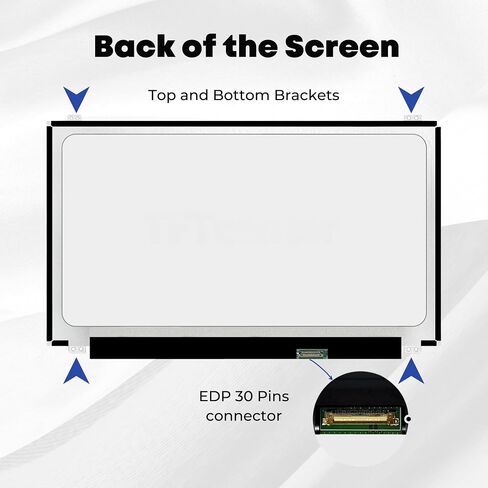 11.6" Matte LCD Screen Replacement N116BGE-E32 - Laptop LED Display 1366x768 HD, Non-Touch, EDP 30 Pins - fit for Lenovo, Asus, Acer, HP - with Tool Kit in Saudi Arabia