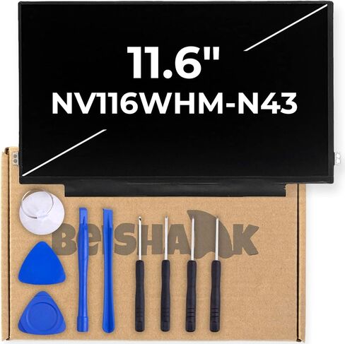 11.6" Matte LCD Screen Replacement N116BGE-E32 - Laptop LED Display 1366x768 HD, Non-Touch, EDP 30 Pins - fit for Lenovo, Asus, Acer, HP - with Tool Kit in Saudi Arabia