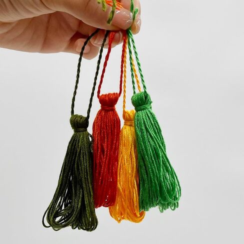 Premium Rainbow Color Floss WithCotton لخيوط غرزة متقاطعة ، خيط خيوط سوار ، مجموعة خيط التطريز (12 لونًا) in Kuwait