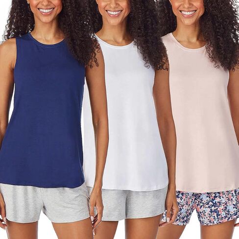 Jane and Bleecker Womens 3 Pack Lounge Tank Top in Saudi Arabia