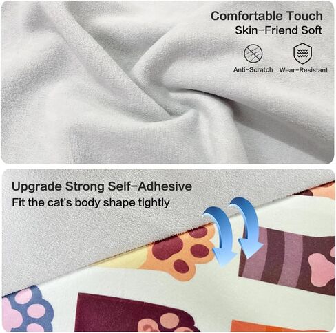 Cat Grooming Wrap Cat Wrap for Cutting Nails Cat Restraint for Nail Clipping to Anti-Runaway/Scratch/Bitten Self-Adherent Soft Cat Swaddle Wrap for Calming & Holding Cat in Kuwait
