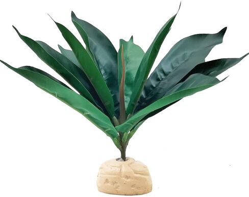 Reptile Plants Terrarium Reptile Tank Decorations for Bearded Dragon Lizard Snake Geckos Chameleon Amphibian Habitat Terrarium Decor (Green+White) in Kuwait