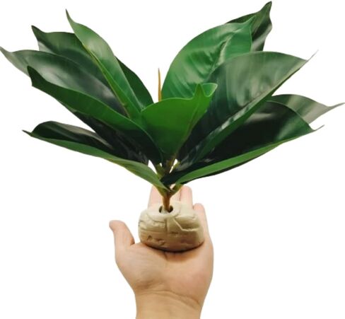 Reptile Plants Terrarium Reptile Tank Decorations for Bearded Dragon Lizard Snake Geckos Chameleon Amphibian Habitat Terrarium Decor (Green+White) in Kuwait