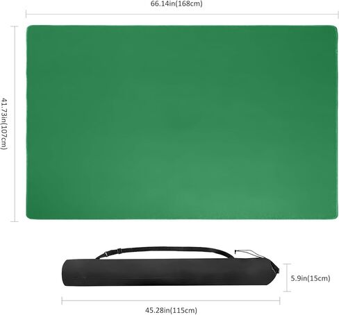 Large Board Game Mat(Black, 3.5'x5.5'), Anti-Slip, Noise-Reducing Table Cover for Board Games, Poker, Mahjong, Dominoes, Dice and Card Games in Kuwait