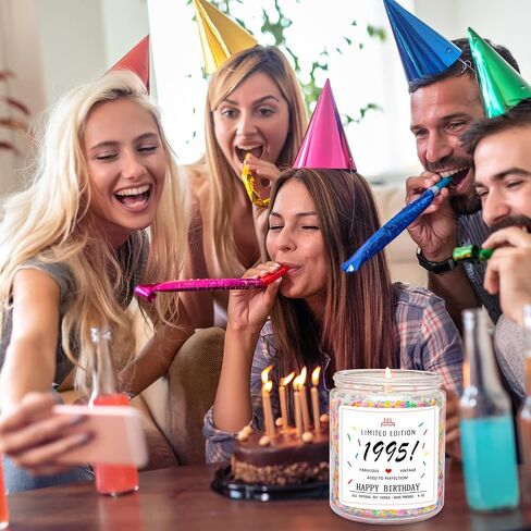 Homsolver 18th Birthday Gifts for Girls Boys, Birthday Candles Gifts for 18 Year Old Girls Boys, Your Childhood Has Expired Handmade Candles (Vanilla Birthday Cake Scent with Sprinkles) in Saudi Arabia
