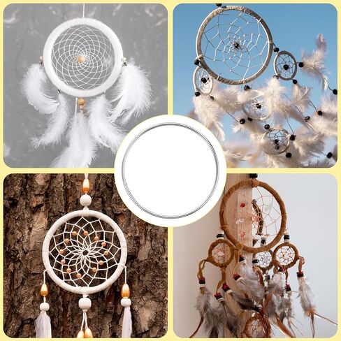 Giantree 20 Pcs Metal Rings for Craft, 3 Inch Macrame Supplies Hoops Ring for Dream Catcher Rings, Metal Circles for Crafts Home Decorations DIY Macrame Dream Catcher(Silver) in Kuwait