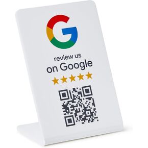 Google Review Stand - NFC & QR Code, Easy Setup, For All Businesses (3-Pack) in Saudi Arabia