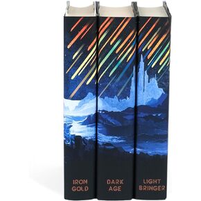 Pierce Brown Red Rising Extension Book & Jacket Set | 3-Volume Hardcover Set with Juniper Books Covers | Includes Iron Gold, Dark Age, & Light Bringer