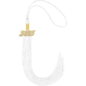 Julmelon 2025 Tassel Tassel ، 2025 Cap Tassel مع Bling Charm لعام 2025 إكسسوارات قبعة الدراسات العليا (أسود)
