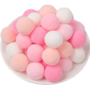 500 Pieces Pom Poms Assorted Colors, 0.6 inch Small Craft Pompoms, Soft Fluffy Puff Balls for DIY Arts and Bulk Craft Making Decorations Supplies (Multicolor Series, 1.5 cm / 15 mm)