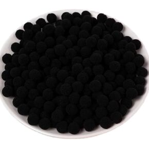 500 قطعة بوم بومس ألوان متنوعة ، 0.6 بوصة كبومز صغيرة الحرف ، كرات نفخة ناعمة ناعمة للفنون DIY ولوازمة صنع الحرف الكبيرة (سلسلة متعددة الألوان ، 1.5 سم / 15 مم) in Kuwait