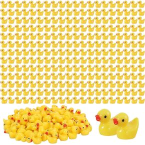 GADIEDIE130Pcs Multicolor Mini Resin Ducks,Miniature Duck Figures Landscape Decorations for Home Hide Prank Game Dollhouse Decor,Garden Aquarium Potted Ornament,School Handmade