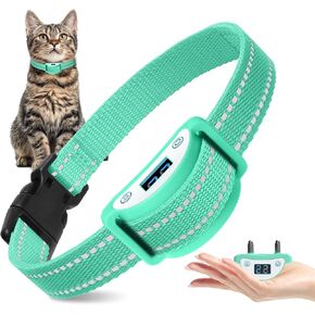 طوق صدمة القط ، طوق صدمة dtcollar للقطط مع صدمة الاهتزاز الصفير لتصحيح السلوك السيئ أو الاهتزاز أو مفتاح الصدمة ، والأخف
